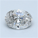 1.02 Carats, Oval Diamond with  Cut, E Color, SI2 Clarity and Certified by EGL