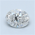 1.01 Carats, Oval Diamond with  Cut, D Color, SI2 Clarity and Certified by EGL