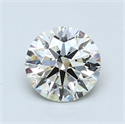1.00 Carats, Round Diamond with Excellent Cut, G Color, VS2 Clarity and Certified by EGL