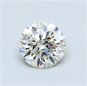 0.71 Carats, Round Diamond with Excellent Cut, H Color, VS2 Clarity and Certified by EGL