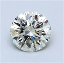 1.21 Carats, Round Diamond with Excellent Cut, H Color, VS2 Clarity and Certified by EGL