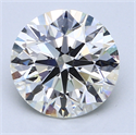 3.01 Carats, Round Diamond with Ideal Cut, H Color, VS1 Clarity and Certified by EGL