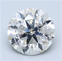 2.17 quilates, Redondo Diamante , Color E, claridad SI2 y certificado por EGL INT 