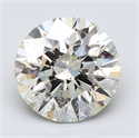 5.01 quilates, Redondo Diamante , Color G, claridad SI2 y certificado por EGL INT 