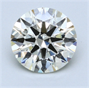 1.70 Carats, Round Diamond with Excellent Cut, H Color, VS2 Clarity and Certified by EGL