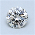 1.05 Carats, Round Diamond with Excellent Cut, G Color, SI1 Clarity and Certified by EGL