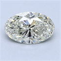 1.52 Carats, Oval Diamond with  Cut, G Color, SI1 Clarity and Certified by EGL