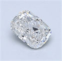 1.00 Carats, Cushion Diamond with  Cut, D Color, SI1 Clarity and Certified by EGL