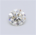0.50 Carats, Round Diamond with Excellent Cut, H Color, VS1 Clarity and Certified by EGL