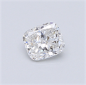 0.45 quilates, Del cojín Diamante , Color D, claridad SI2 y certificado por EGL INT 