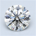 1.70 Carats, Round Diamond with Excellent Cut, D Color, SI1 Clarity and Certified by EGL