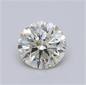 1.07 Carats, Round Diamond with Excellent Cut, H Color, SI1 Clarity and Certified by EGL