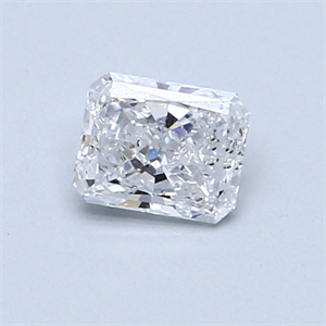 Picture of 0.52 Carats, Radiant Diamond with  Cut, D Color, SI1 Clarity and Certified by EGL