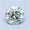 1.07 Carats, Round Diamond with Excellent Cut, F Color, SI1 Clarity and Certified by EGL