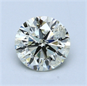 1.24 Carats, Round Diamond with Excellent Cut, H Color, SI2 Clarity and Certified by EGL
