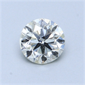 0.72 Carats, Round Diamond with Excellent Cut, G Color, VS2 Clarity and Certified by EGL