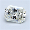 1.73 Carats, Radiant Diamond with  Cut, G Color, VS1 Clarity and Certified by EGL