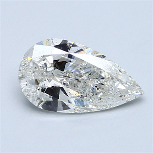 Picture of 2.01 Carats, Pear Diamond with  Cut, E Color, SI2 Clarity and Certified by EGL