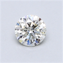 0.60 Carats, Round Diamond with Excellent Cut, E Color, VS2 Clarity and Certified by EGL