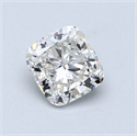 0.72 quilates, Del cojín Diamante , Color D, claridad SI1 y certificado por EGL INT 
