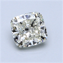 1.02 Carats, Cushion Diamond with  Cut, G Color, SI2 Clarity and Certified by EGL