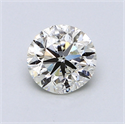 0.90 Carats, Round Diamond with Very Good Cut, G Color, VVS2 Clarity and Certified by EGL