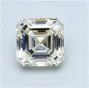 4.22 Carats, Asscher Diamond with  Cut, H Color, VS1 Clarity and Certified by EGL