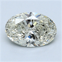 1.21 quilates, Ovalado Diamante , Color G, claridad SI2 y certificado por EGL INT 