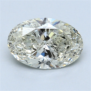 Picture of 1.21 Carats, Oval Diamond with  Cut, G Color, SI2 Clarity and Certified by EGL