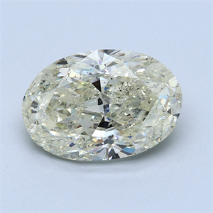 Picture of 5.58 Carats, Oval Diamond with  Cut, H Color, SI2 Clarity and Certified by EGL