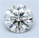 3.07 quilates, Redondo Diamante , Color E, claridad SI1 y certificado por EGL INT 