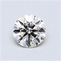 0.70 Carats, Round Diamond with Excellent Cut, G Color, SI1 Clarity and Certified by EGL