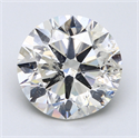 5.01 Carats, Round Diamond with Excellent Cut, F Color, SI2 Clarity and Certified by EGL