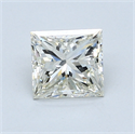 1.50 quilates, Princesa Diamante , Color H, claridad SI1 y certificado por EGL INT 