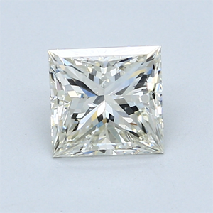 Picture of 1.50 Carats, Princess Diamond with  Cut, H Color, SI1 Clarity and Certified by EGL