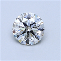 0.70 quilates, Redondo Diamante , Color E, claridad SI1 y certificado por EGL INT 