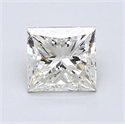 1.20 Carats, Princess Diamond with  Cut, G Color, VS2 Clarity and Certified by EGL