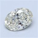 5.01 Carats, Oval Diamond with  Cut, G Color, SI2 Clarity and Certified by EGL