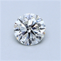 0.70 Carats, Round Diamond with Excellent Cut, E Color, SI1 Clarity and Certified by EGL