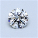 0.70 Carats, Round Diamond with Excellent Cut, E Color, SI1 Clarity and Certified by EGL