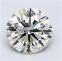 3.09 Carats, Round Diamond with Excellent Cut, H Color, VS2 Clarity and Certified by EGL