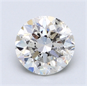 1.52 Carats, Round Diamond with Excellent Cut, D Color, SI1 Clarity and Certified by EGL