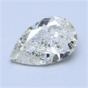 1.21 quilates, De pera Diamante , Color G, claridad SI2 y certificado por EGL INT 