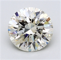 2.31 Carats, Round Diamond with  Cut, H Color, SI2 Clarity and Certified by EGL