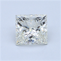 2.03 Carats, Princess Diamond with  Cut, F Color, VS1 Clarity and Certified by EGL