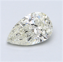 1.24 Carats, Pear Diamond with  Cut, H Color, SI1 Clarity and Certified by EGL