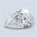 1.05 Carats, Pear Diamond with  Cut, D Color, SI1 Clarity and Certified by EGL