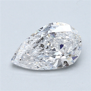 Picture of 1.05 Carats, Pear Diamond with  Cut, D Color, SI1 Clarity and Certified by EGL