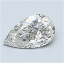 1.50 quilates, De pera Diamante , Color E, claridad SI2 y certificado por EGL INT 