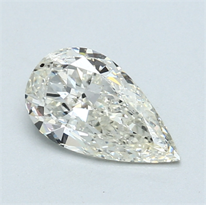 Picture of 1.00 Carats, Pear Diamond with  Cut, G Color, SI1 Clarity and Certified by EGL
